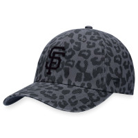 Women's San Francisco Giants Leopard Adjustable Hat - Black